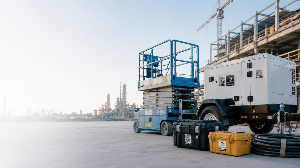 Construction equipment on a jobsite